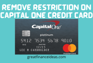 remove restriction on capital one credit card