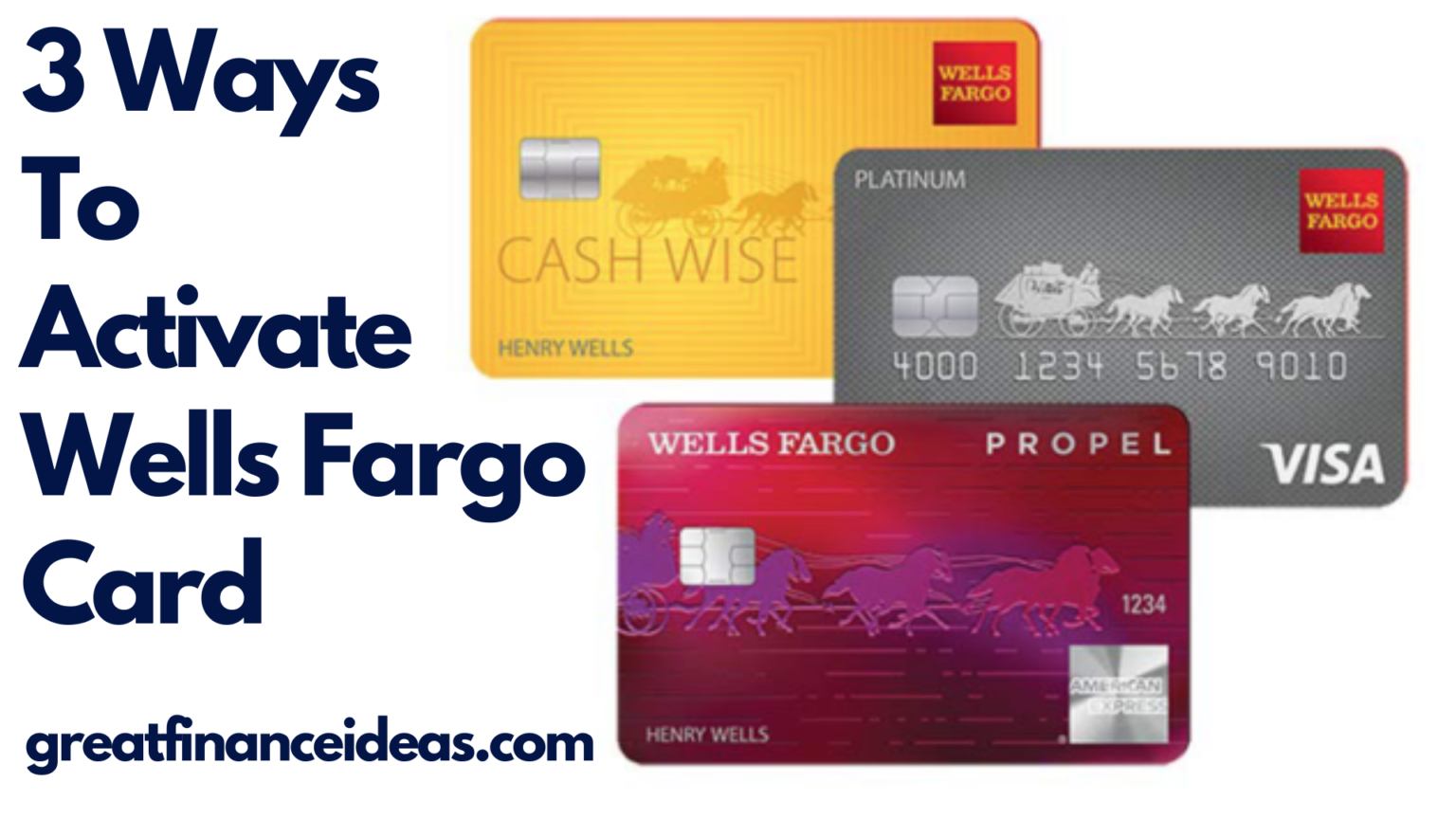 3 Ways to activate Wells Fargo Credit Card (+ NEW BONUS) - Finance ideas for saving, banking ...